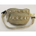 Women raffia color promotional straw waist bag